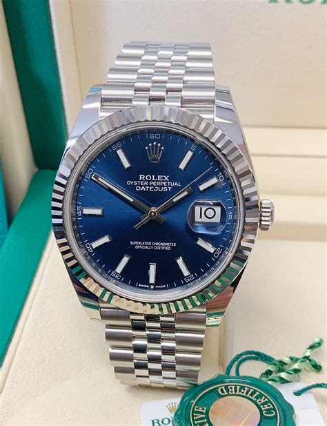 rolex datejust blue price|Altro.